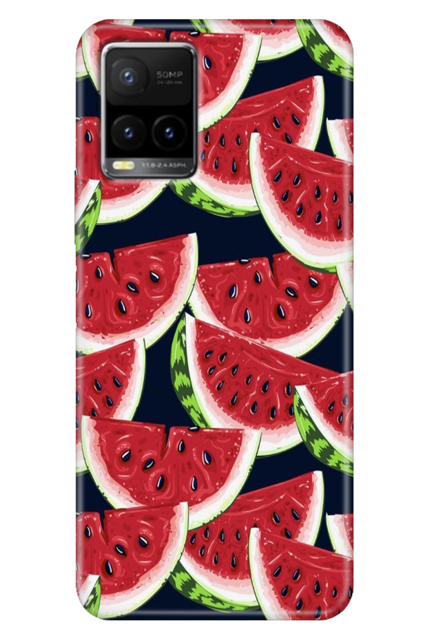 Vivo Y21S Y33S Y32 Case Patterned Silicone Flexible Cover Watermelon