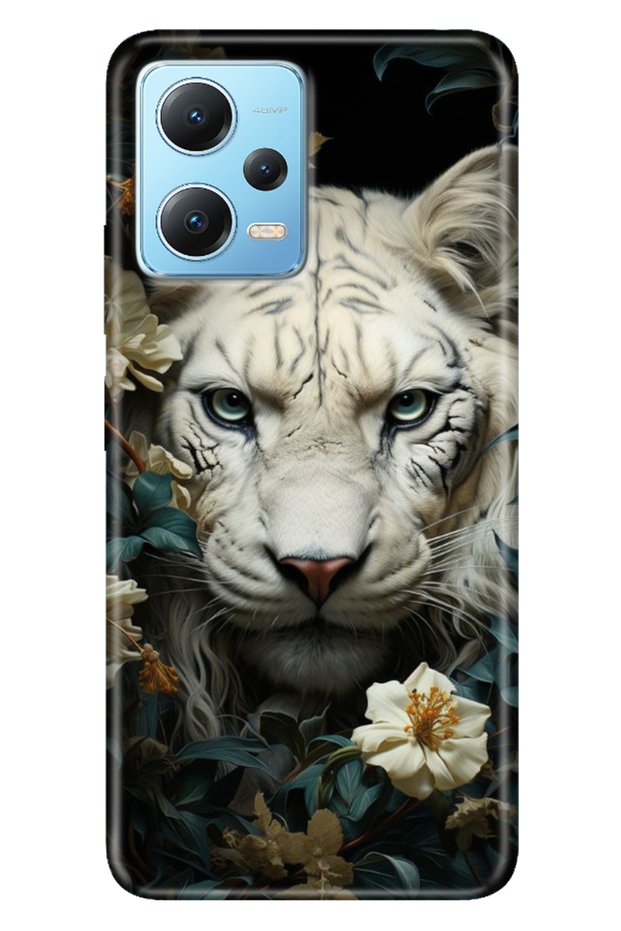 Redmi Note 12 5g Case Printed Textured Cover Silicone Lion
