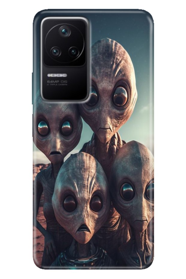 Xiaomi Poco F4 Case Patterned Cover Colorful Ufo
