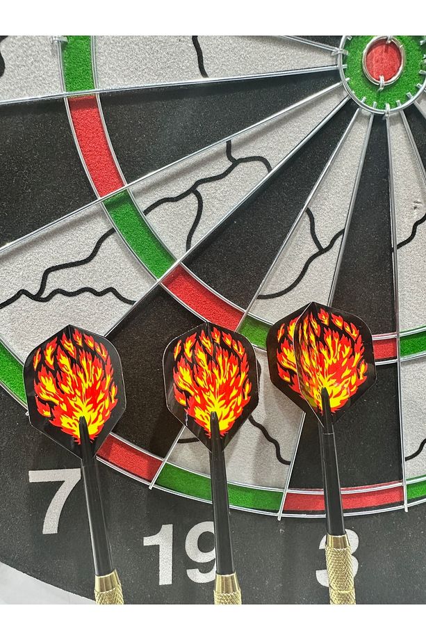 Yüksek Kalite Profesyonel BÜYÜK Boy Dart Seti Mega Dart Tahtası 18inch Hedef Tahtası ÖZEL YAPIM 6 OK - 3
