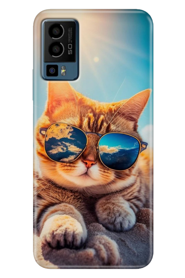 جنرال موبايل GM 23 حافظة منقوشة GM23 سيليكون حافظة UV Cat