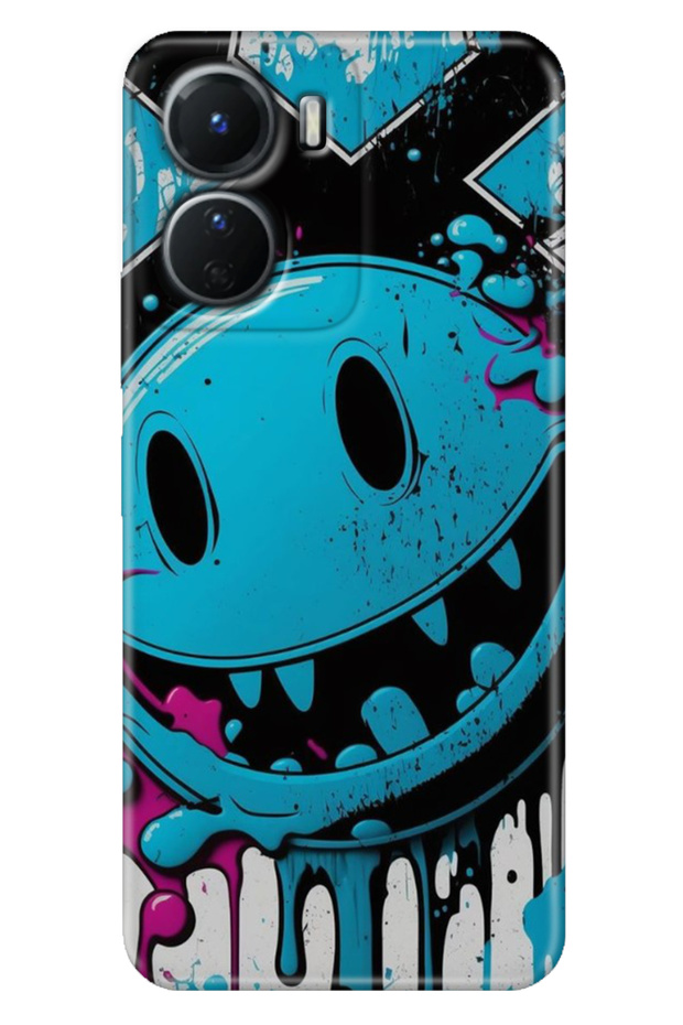 Vivo Y16 Case Patterned Silicone Technology Cover Vintage Wall