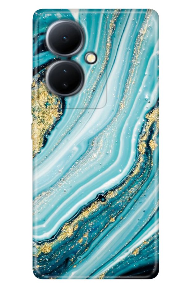 Vivo V29 Lite 5g Case Patterned Silicone Campaign Cover Silvery Stone
