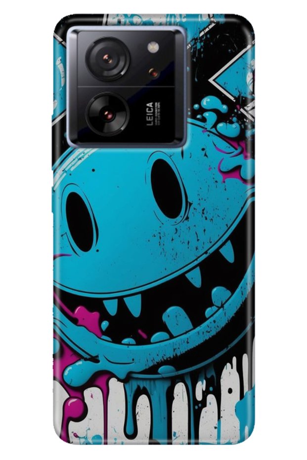 Xiaomi Mi 13t - 13t Pro Case Colorful Patterned Print Design Silicone Vintage Wall