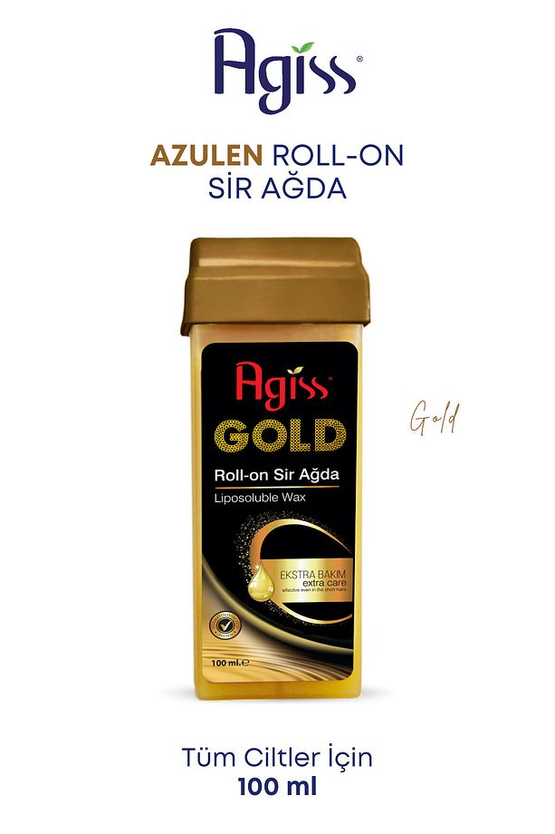 3 Adet Kartuş Roll-on Ağda Isıtıcı Ağda Makinesi 100 Metre Ağda Bezi Tüm Ciltler için Ağda Seti - 4