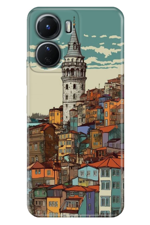 Vivo Y16 Case Patterned Silicone Technology Cover Galata