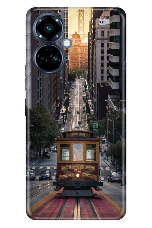 Tecno Camon 19 Pro Case Colorful Themed Patterned Tpu (Ci8N) Compatible Silicone California