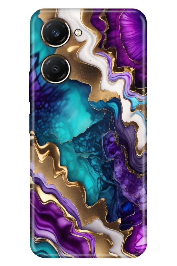 Vivo Y18 Case Patterned Silicone Vivo Y18 Cover Sharp Amethyst
