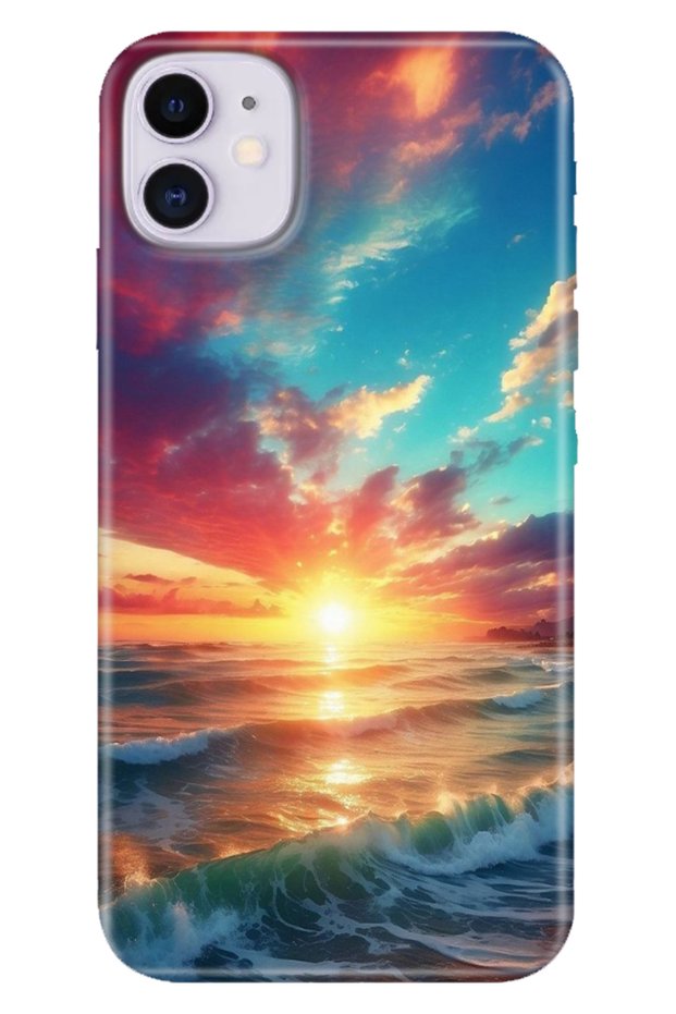 Apple iPhone 11 Case Colorful Themed Patterned Tpu iPhone 11 Silicone Ocean