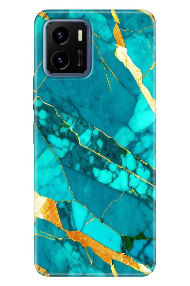 Cover Case for Vivo Y15S 6.51 Inc Silicone Back Cover Tpu Prague Marble