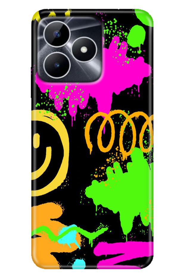 Realme Note 50 4g Case Colorful Fixx Cover Silicone Smile