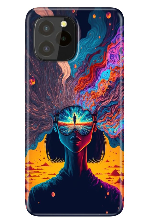 حافظة متوافقة مع Oukitel C21 Pro / Plus، مصنوعة من السيليكون الملون، مصنوعة من مادة TPU UV