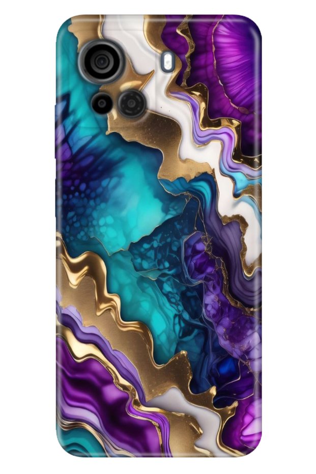 Casper Via F30 Compatible Case Patterned Silicone Colorful Tpu Uv Sharp Amethyst