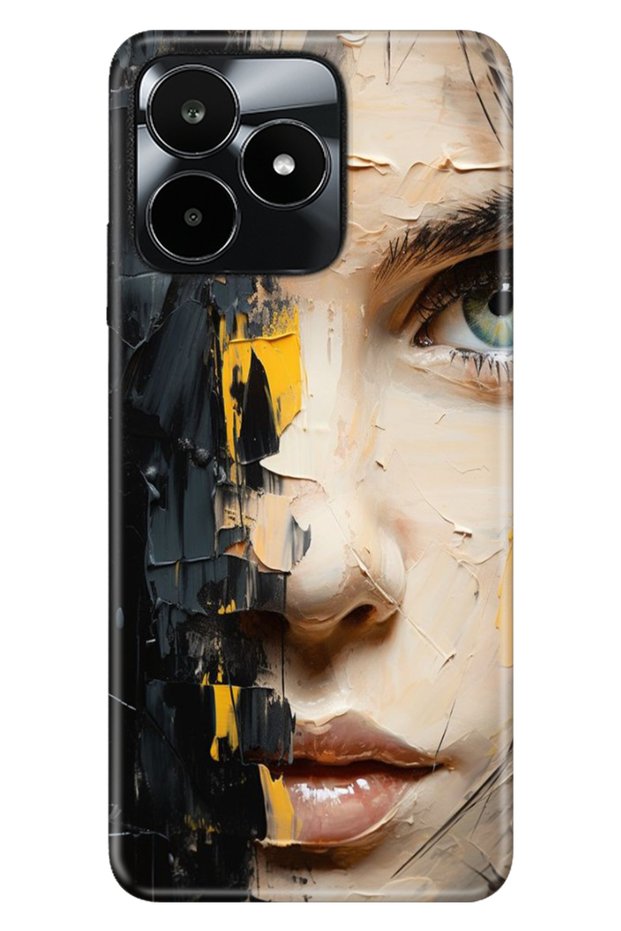 Realme C53 Case (Rmx3760) Compatible Patterned Silicone Colorful Tpu Uv Beauty