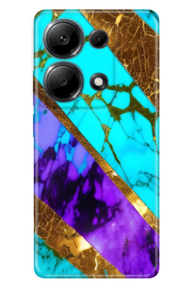 Xiaomi Redmi Note 13 Pro 4g Case Colorful Design Flexible Silicone Decent Marble