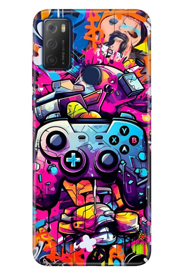 Tcl 20E Case Patterned Silicone Campaign Cover Gamer