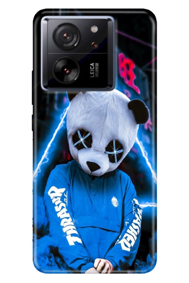 Xiaomi Mi 13t - 13t Pro Case Colorful Pattern Printing Design Silicone Cool Panda