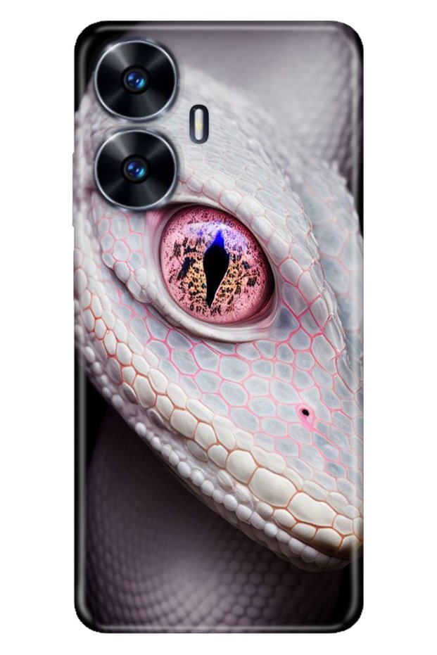 Realme C55 Case Colorful Patterned Print Silicone Uv Female Cobra