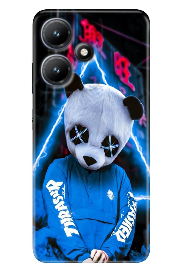 Infinix Hot 30 Case Printed Flexible Silicone Cover Cool Panda