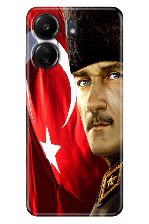 Xiaomi Redmi 13C - Poco C65 Case Colorful Flexible Silicone Themed Patterned Tpu Mustafa Kemal