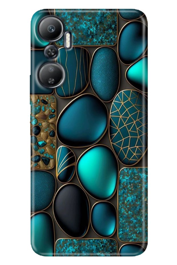 Case for Infinix Hot 20 (X6826C) Patterned Printed Flexible Silicone Cover Marble