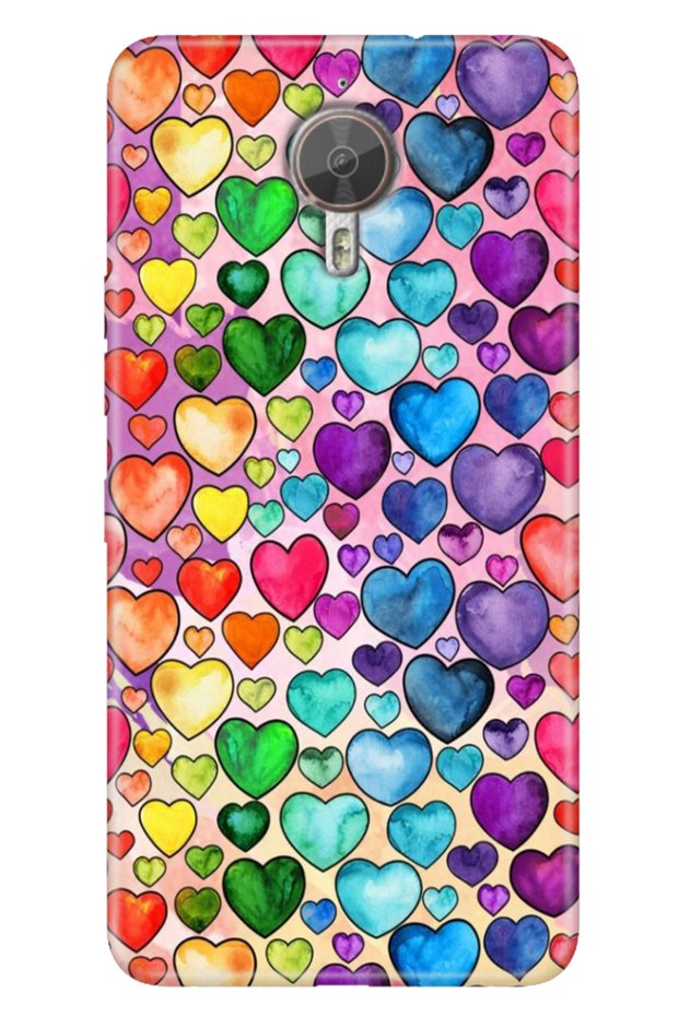 جراب General Mobile GM 5 Plus منقوش عليه رسم قلب من السيليكون