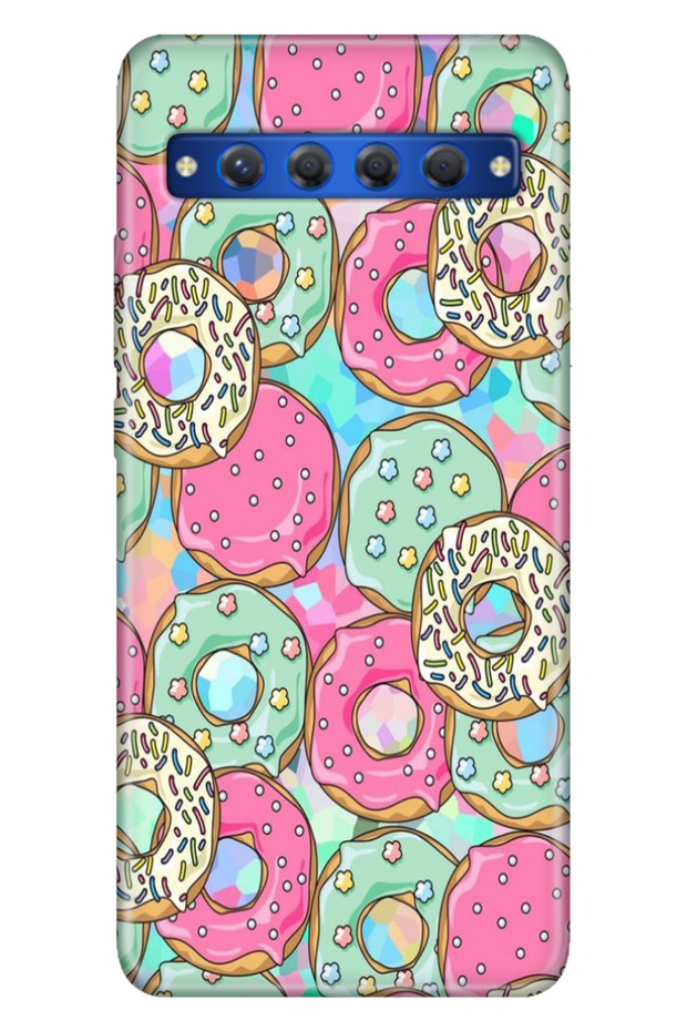 Tcl 10 Plus Case Patterned Silicone Colorful Tpu Case Donut