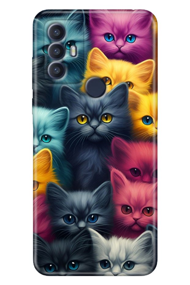Tcl 30 Se Case Patterned Silicone Colorful Tpu Uv Cat Army