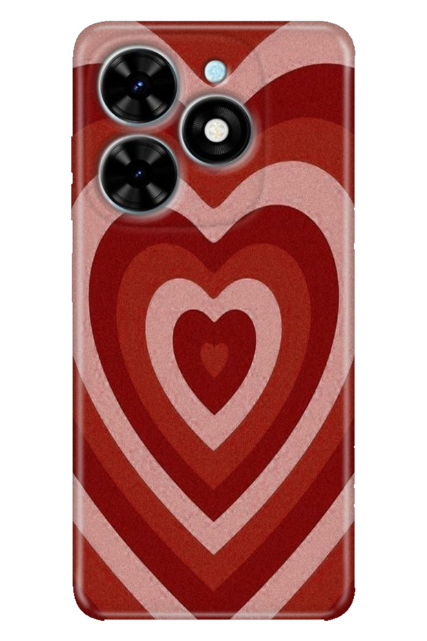 Tecno Spark Go 2024 Case Printed Flexible Silicone Cover Matte Heart