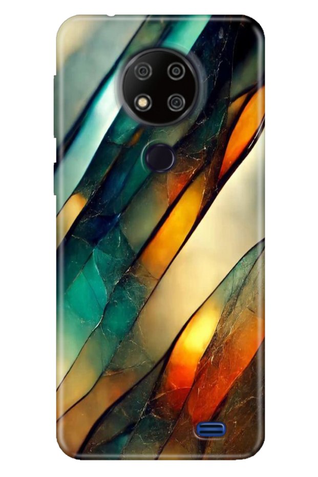 Reeder P13 Blue Max 2020 Case Patterned Cover Silicone Cover Flora Marble