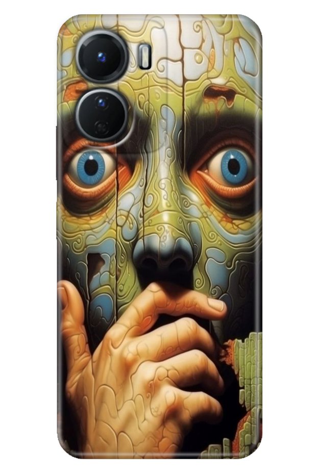 Vivo Y16 Case Patterned Silicone Technology Cover Illusion