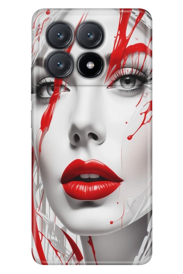 Xiaomi Poco X6 Pro Case Colorful Flexible Silicone Themed Patterned Tpu Lady