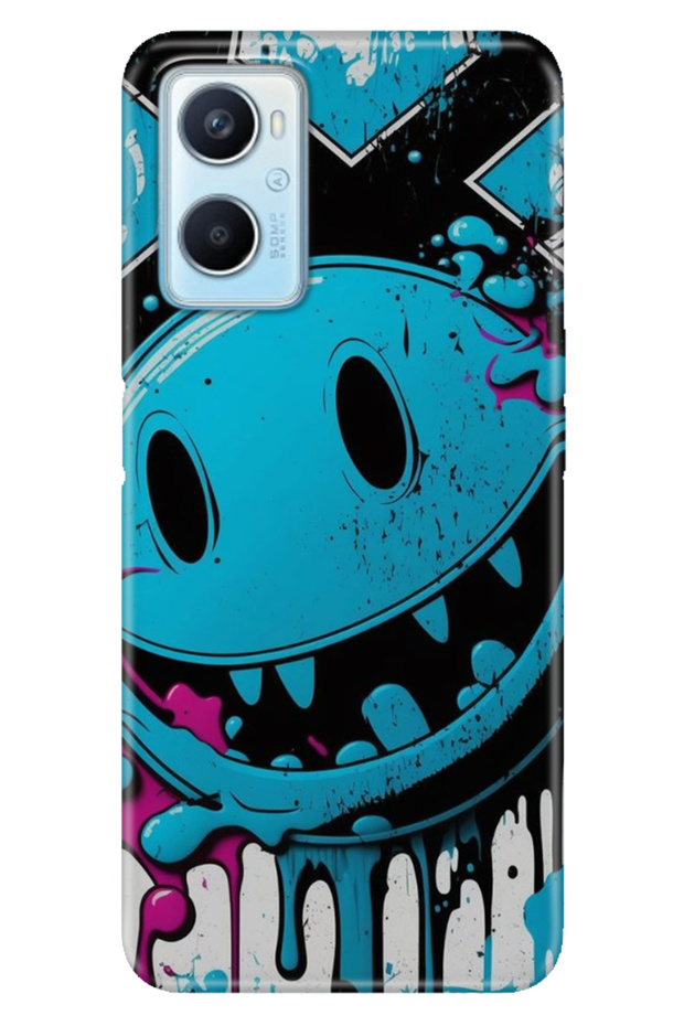 Oppo A96 Case (Cph2333) Compatible Patterned Silicone Tpu Choreography Vintage Wall