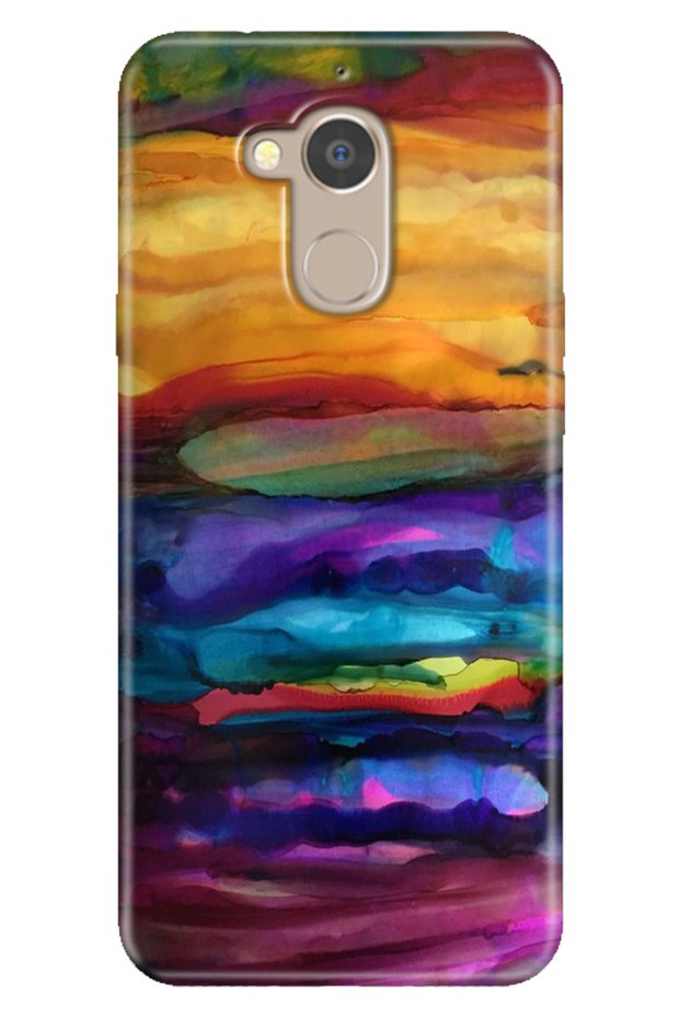 General Mobile Gm 8 Compatible Case Patterned Silicone Color Tpu Uv Watercolor