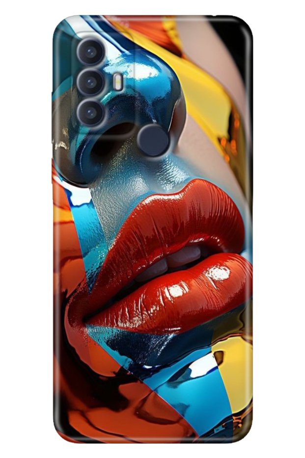 Tcl 30 Se Case Patterned Silicone Colorful Tpu Uv Make-Up
