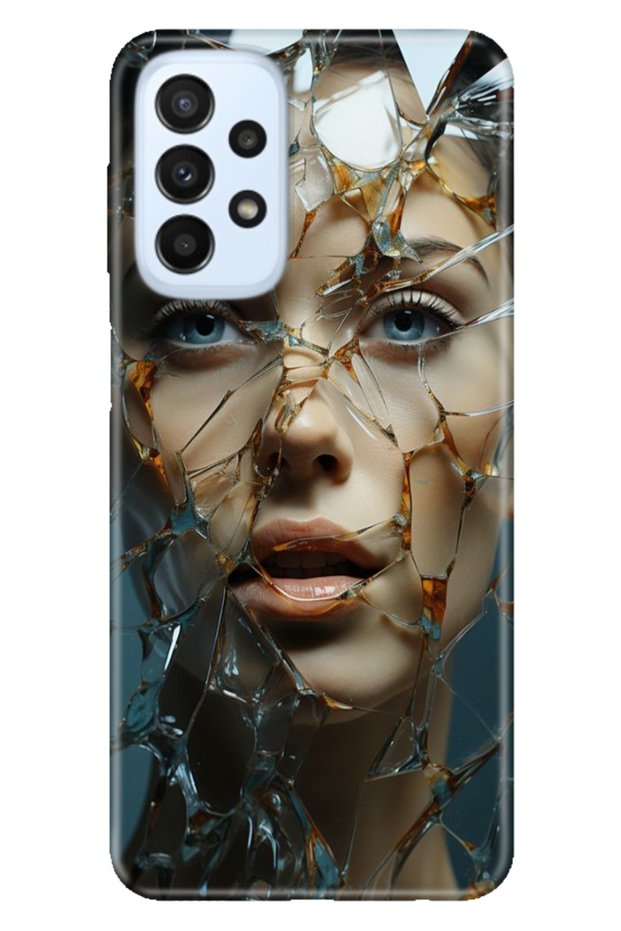 Samsung Galaxy A33 Case Colorful Special Themed Patterned Silicone Tpu Stock Broken Glass
