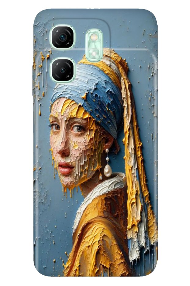 Infinix Hot 50I - Smart 9 Case Colorful Tpu Uv B Printed Patterned Silicone with Pearl Cubes