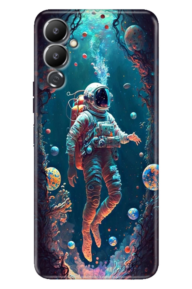 Tecno Pova Neo 4 Case Colorful Custom Drawing Flexible Silicone Astronaut