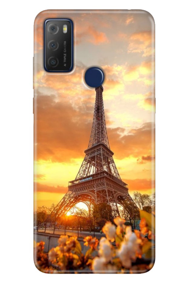 Tcl 20E Case Patterned Silicone Campaign Cover Eiffel
