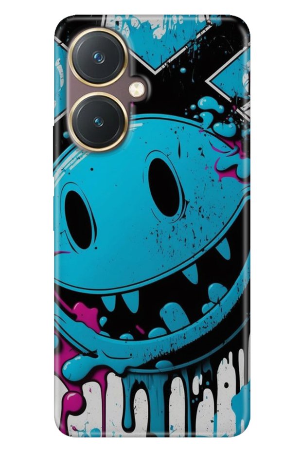 Vivo Y27 Case Colorful Tpu Uv Printed Patterned Silicone Vintage Wall