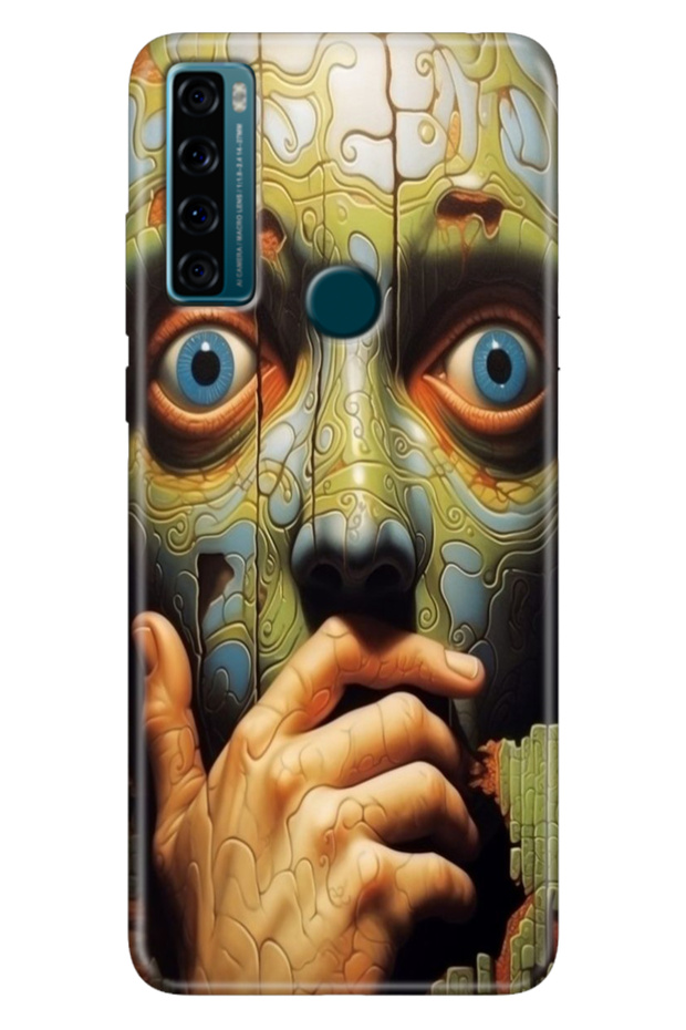Tcl 20 Se Case Printed Silicone Colorful Illustrated Back Cover Illusion