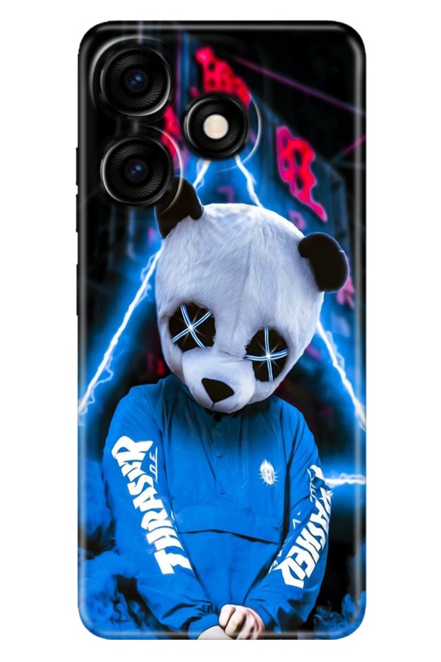 Tecno Spark 10 4g - 10C Case Colorful Custom Drawing Flexible Silicone Cool Panda