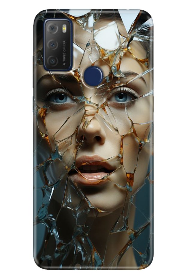 Tcl 20E Case Patterned Silicone Campaign Cover Broken Glass
