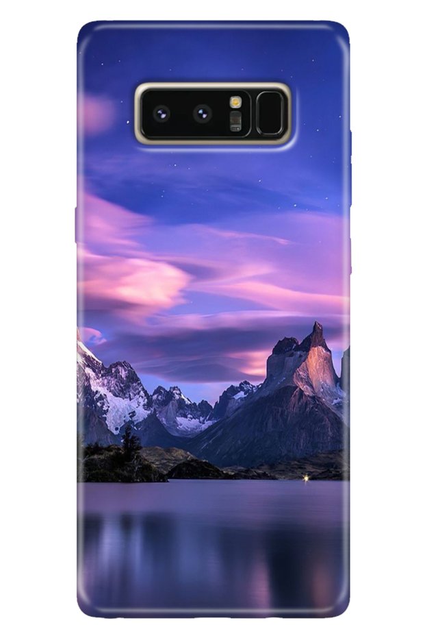 حافظة سامسونج جالاكسي نوت 8 ملونة بنمط TPU Note8 من السيليكون الشمالية