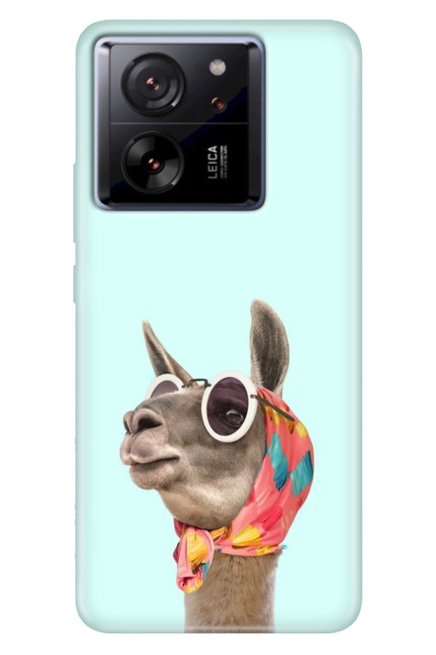 Xiaomi Mi 13t - 13t Pro Case Colorful Patterned Print Design Silicone Camel