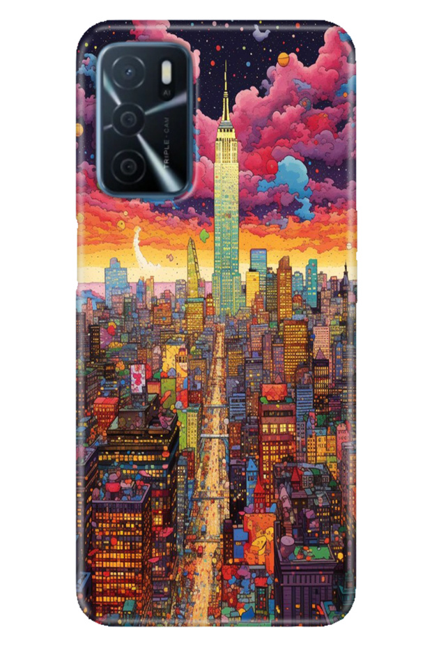 Oppo A16 Case (Cph2269) Compatible Silicone Design Stock Retro Newyork