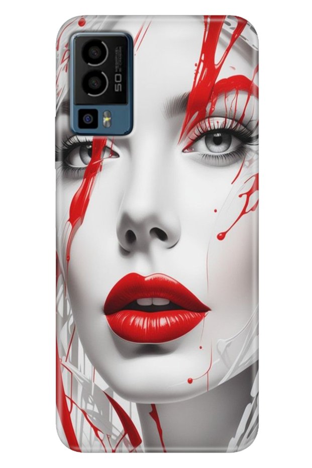 General Mobile Gm 23 Case Patterned Gm23 Silicone Case Uv Lady