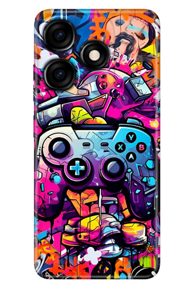 Tecno Spark 10 4g - 10C Case Colorful Custom Drawing Flexible Silicone Gamer