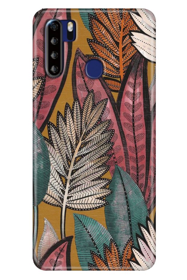 Reeder P13 Blue Max Case Patterned Cover Printing Uv Leaves