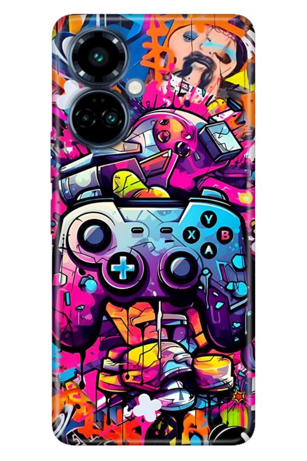 Tecno Camon 19 Pro Case Colorful Themed Patterned Tpu (Ci8N) Compatible Silicone Gamer